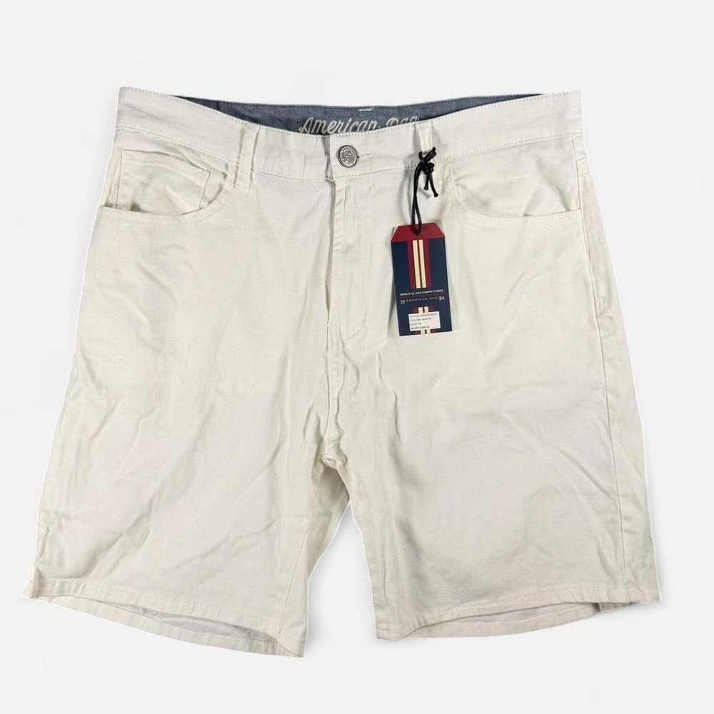 NWT American Rag White Lightweight Shorts Size 34 x 8 Breathable $98 MSRP